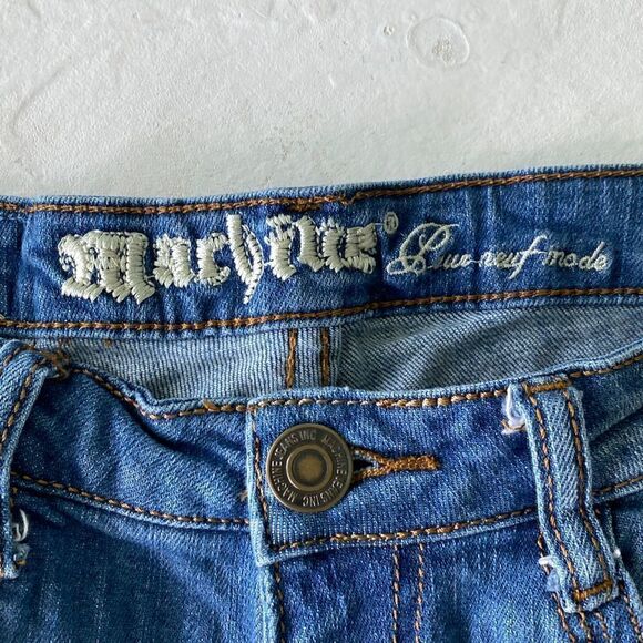 MACHINE Skinny Jeans Medium Blue Size 7 - Picture 3 of 10